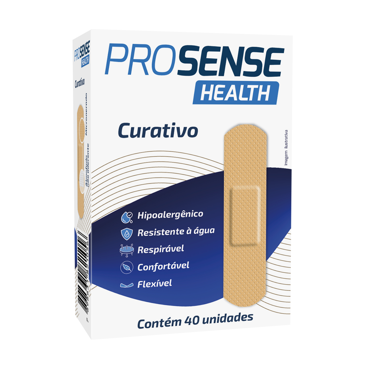 CURATIVO PROSENSE HEALTH BEGE C/ 40 UND
