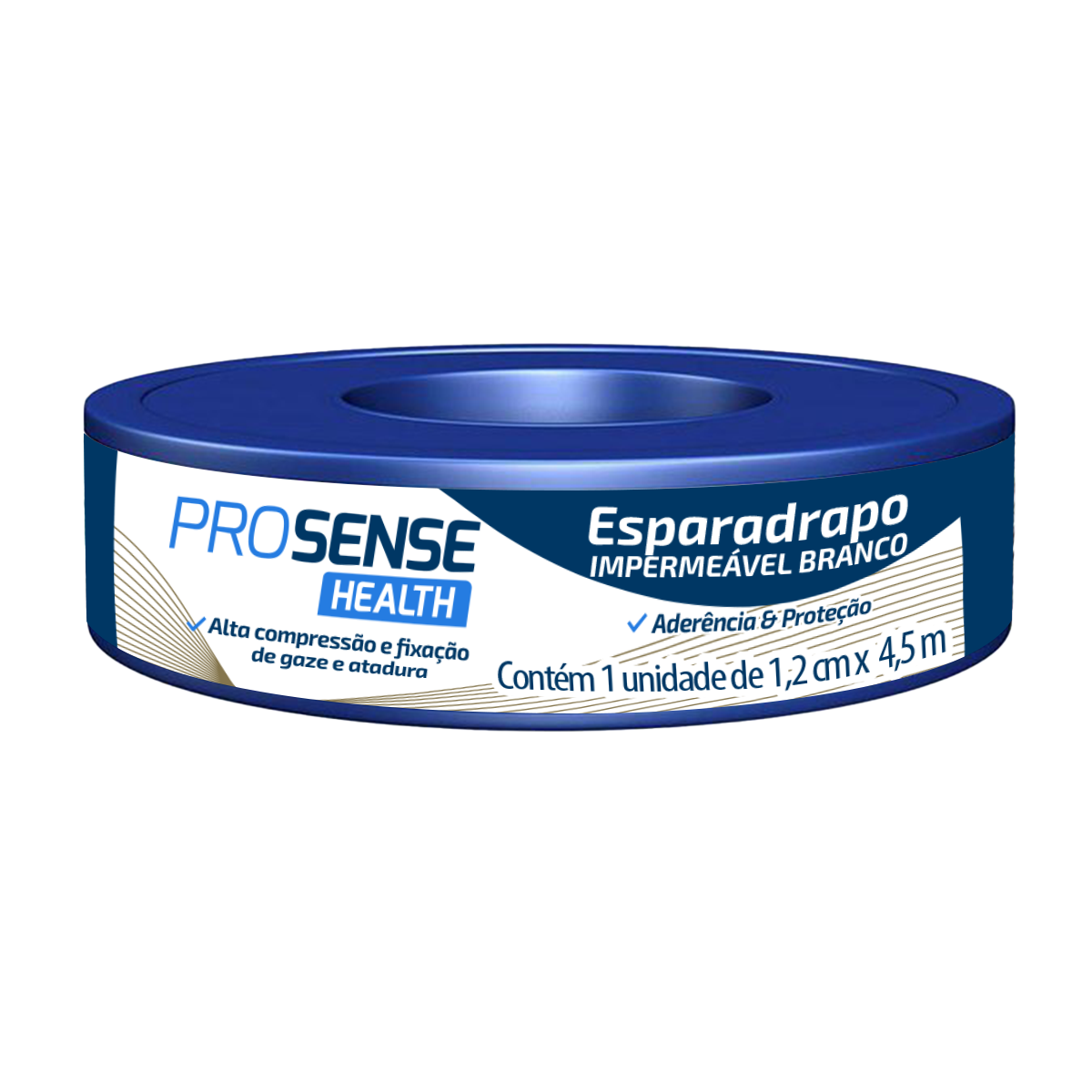 ESPARADRAPO BRANCO PROSENSE SAÚDE 1,2 CM X 4,5 M