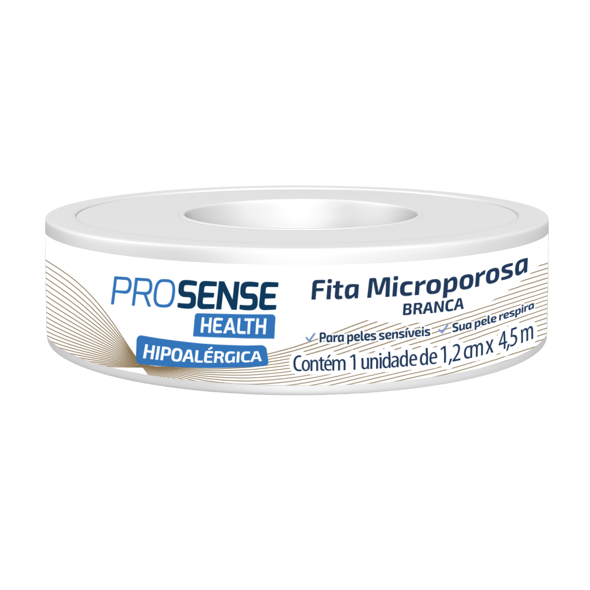 FITA MICROPOROSA BRANCO PROSENSE SAÚDE 1,2 CM X 4,5 M