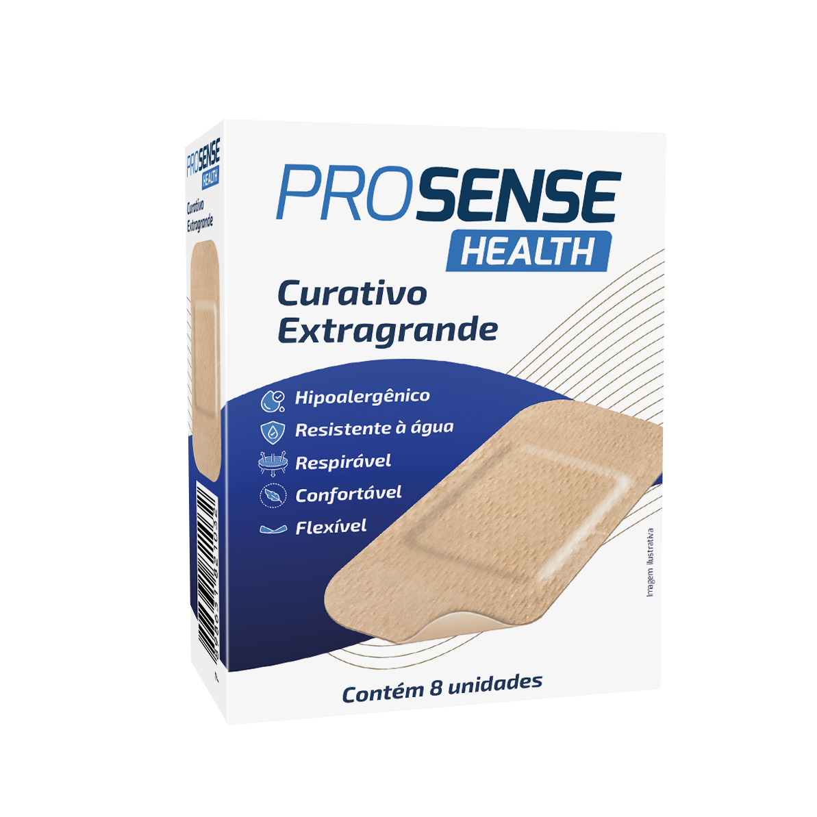 CURATIVO PROSENSE HEALTH EXTRA GRANDE C/8 UND