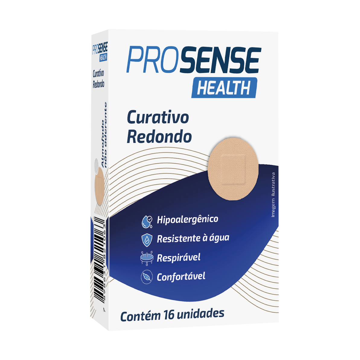 CURATIVO REDONDO PROSENSE HEALTH BEGE C/ 16 UND